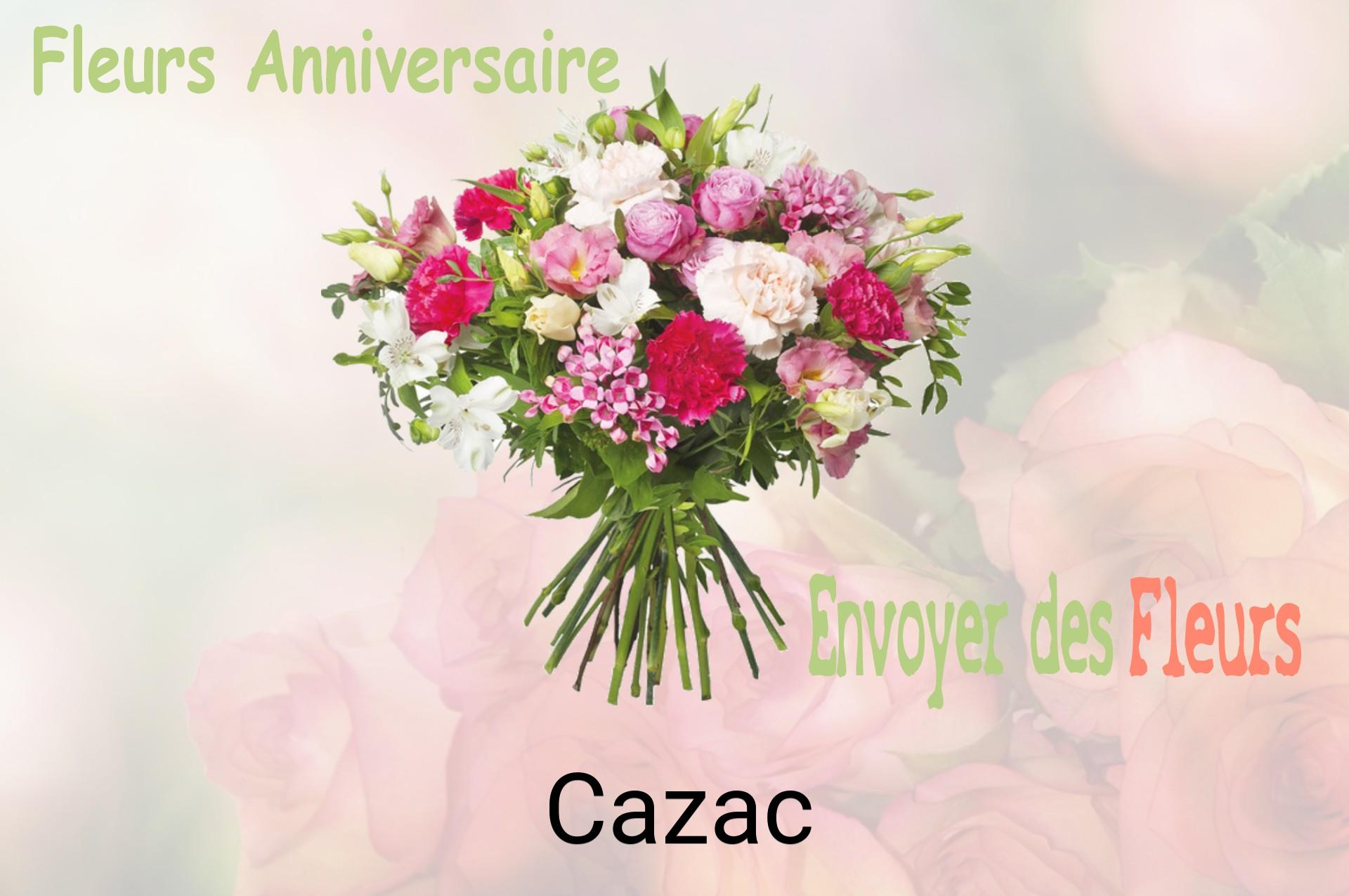 Bouquet de fleurs d’anniversaire livré à Cazac